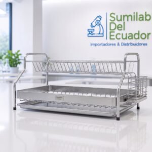 Escurridor de platos de acero inoxidable